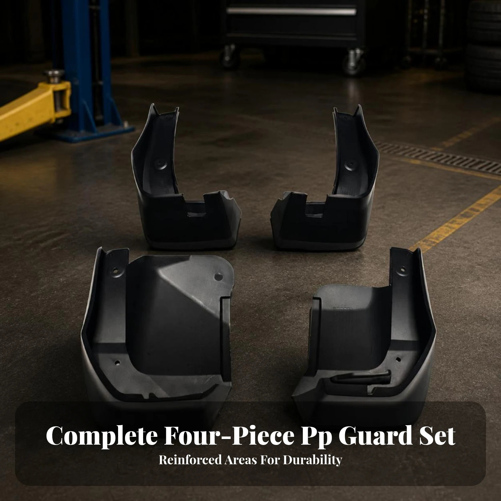 4 Pieces Mud Flaps Long-Lasting Wheel Arch Mud Flaps Car Mudguards Protective Automotive Accessories Contoured