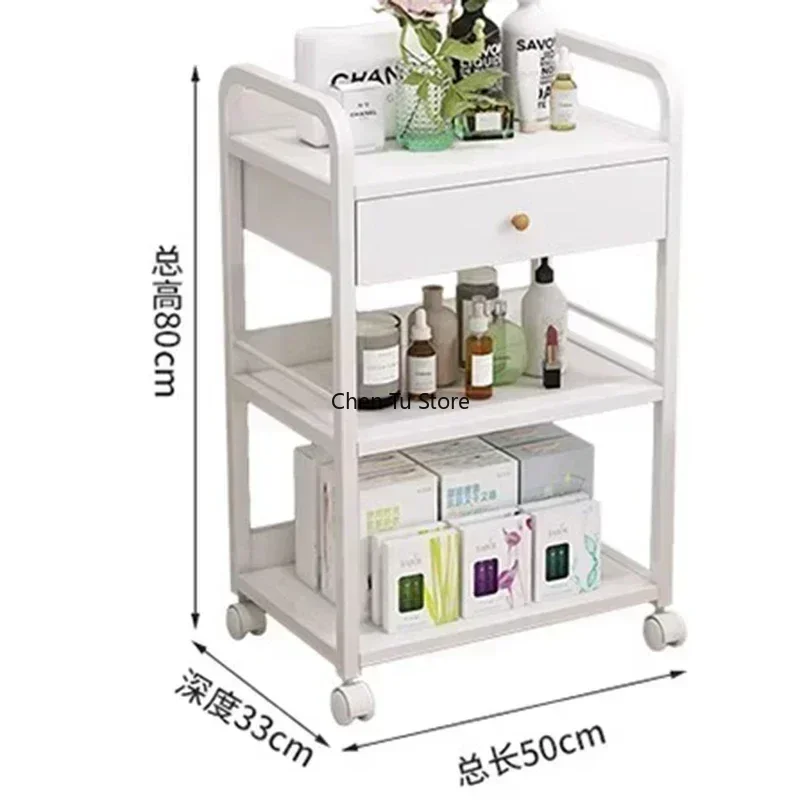 Cart Wheels Drawers Salon Trolley Salon Aesthetic Auxiliary Beauty Spa Organizer Trolley Drawer Carrello Estetista Furniture