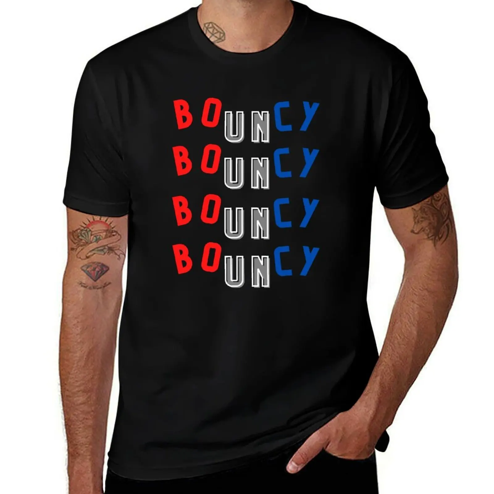 

Bouncy T-Shirt t shirt for man 100 percent cotton man t shirt summer cotton t shirts high quality T-Shirt