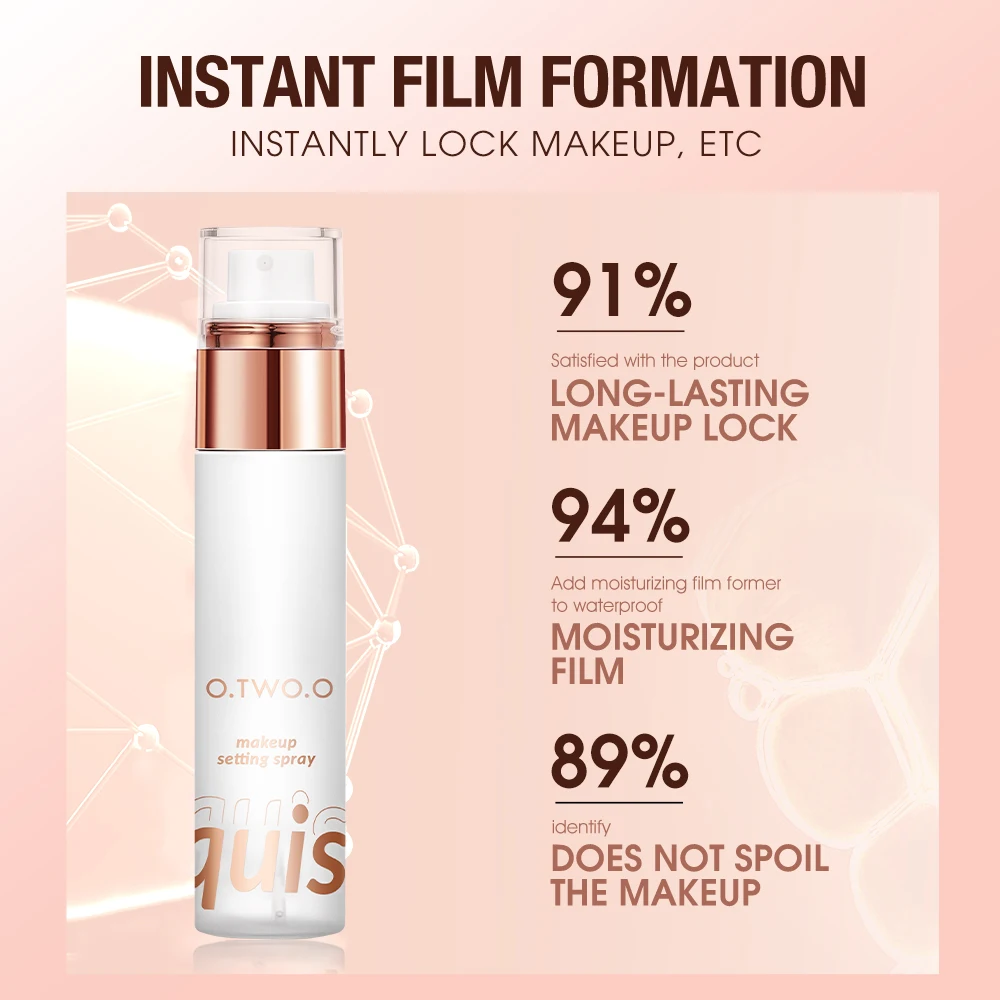 Wholesale O.TWO.O Setting Spray For Makeup Moisturizing Lasting Makeup Finishing Spray Instant Film Formation Make up Lock Spray