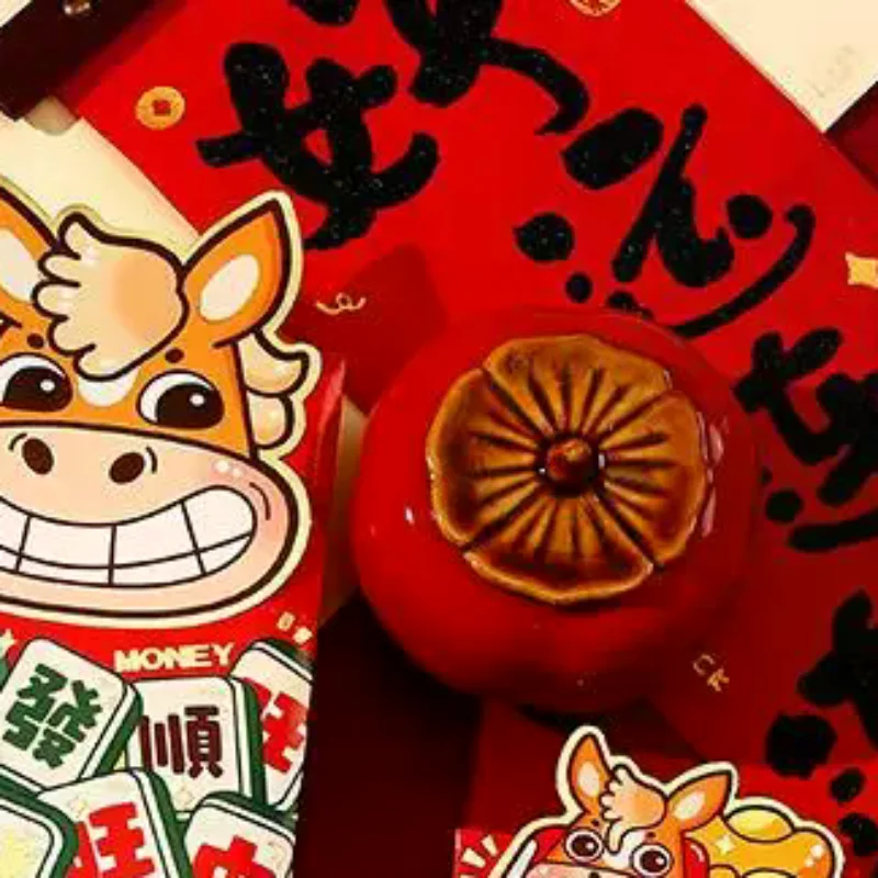 

6 шт. 2026 Весенний фестиваль, красный конверт, красный мешочек с рисунком лошади, китайские традиционные счастливые красные пакеты для новогодних поздравлений