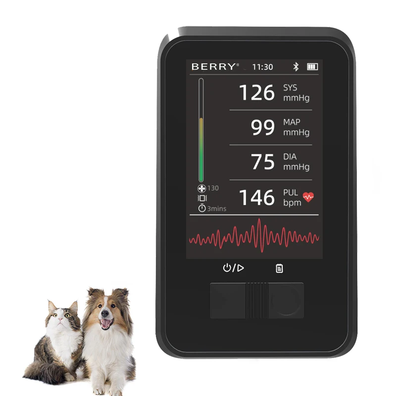 

BERRY Latest Veterinary Animal Blood Pressure Monitor Professional BP Measuring Device