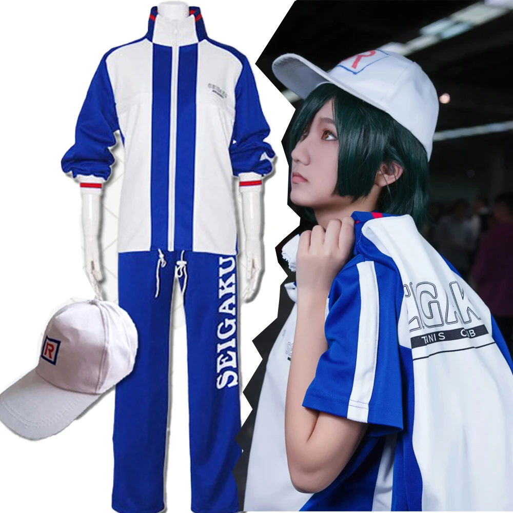 

Anime The Prince of Tennis Cosplay Ryoma Echizen Cosplay Costumes School Sportswear Leisure Coat Pants Halloween For Women Men