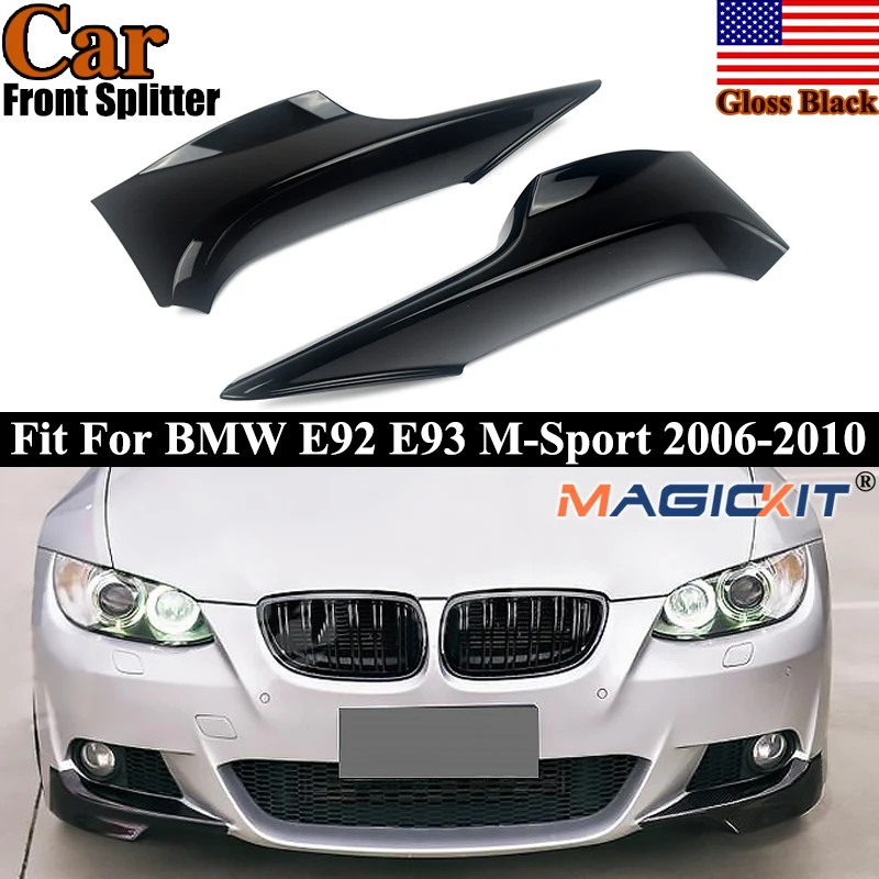 

Gloss Black Front Splitter Lip For 2006-2010 BMW E92 E93 328i 330i 335i M-Sport