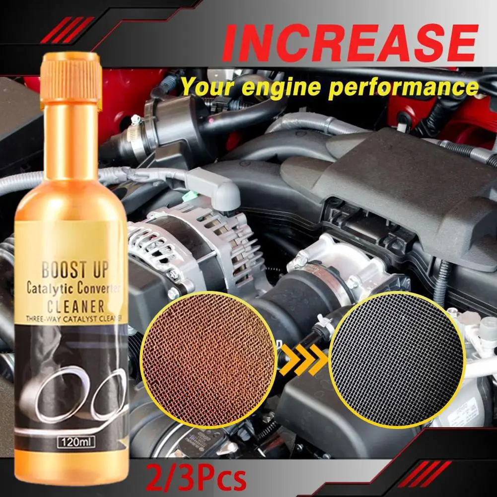 Catalytic Converter Cleaner Engine Carbon Deposit Remover Fuel System Cleaner for Improved MPG and Power Reduces Emissions