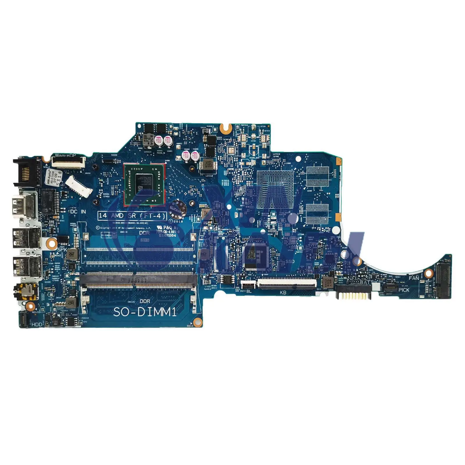 Laptop Mainboard For HP 14-CM 245-G7 TPN-I132 6050A2983401 Notebook Motherboard With E2 A4 A9 CPU 100% Tested OK