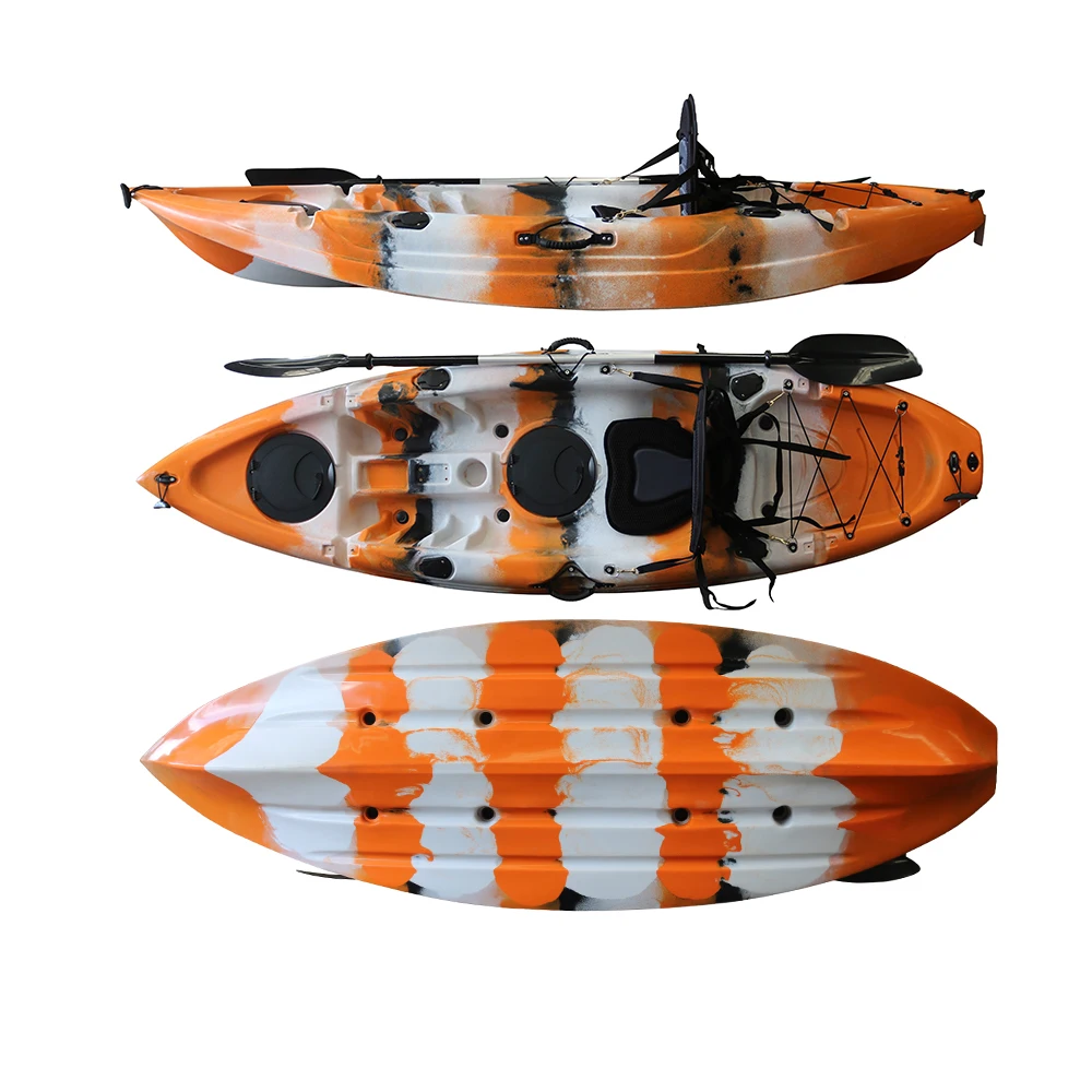 

Недорогие прочные каяки из HDPE-полиэтилена для туризма и рыбалки, с сиденьем сверху, производство Китай