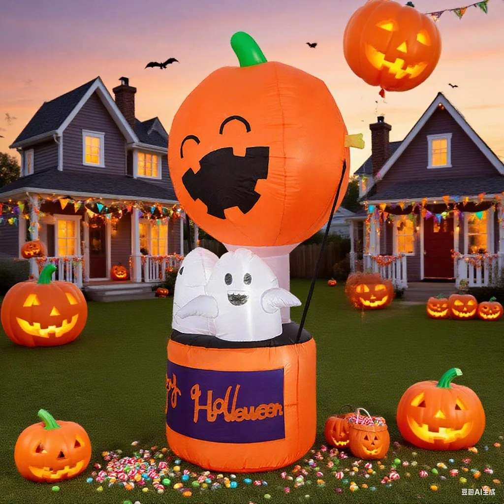 1.8M Halloween Inflatable Pump - Led Balloon Light review and price