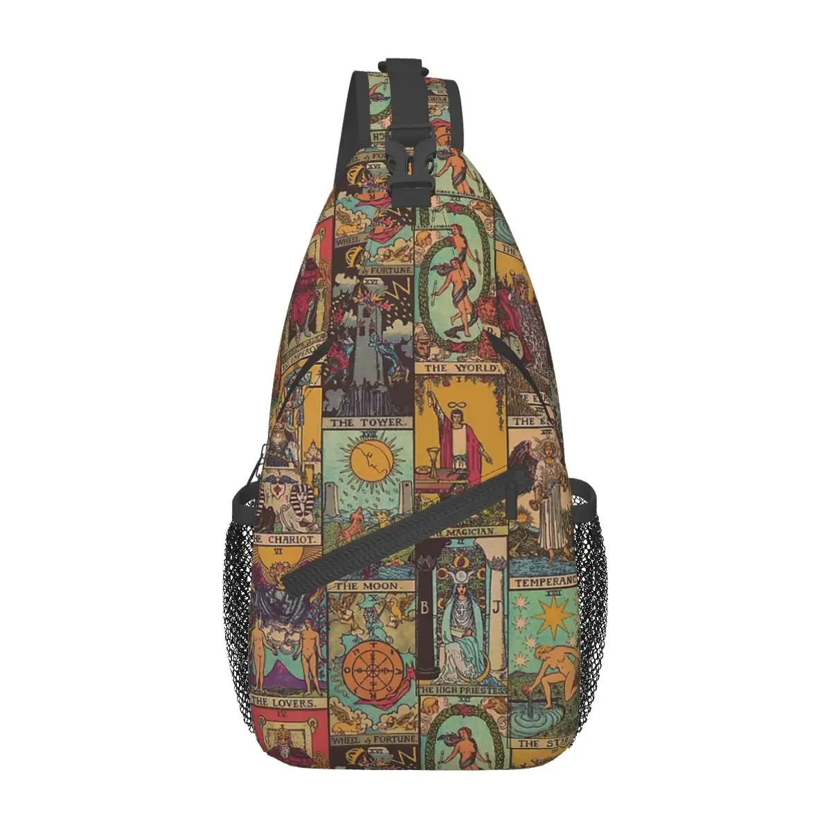 The Major Arcana Of Tarot Crossbody Sling Bags Chest Bag Boho Mandala Shoulder Backpack Daypack Travel Hiking Cycling Bookbag