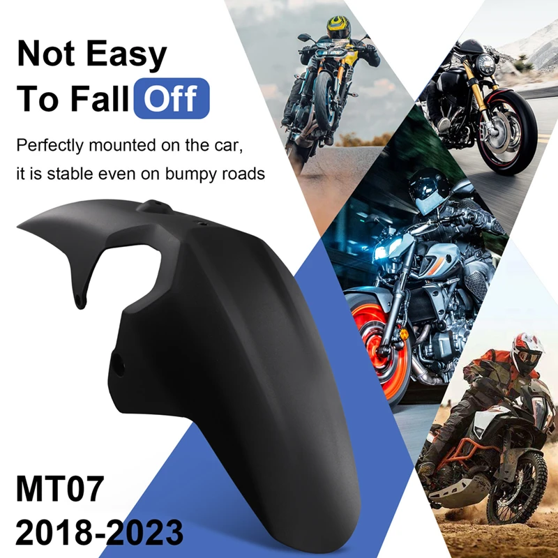 Motorcycle Front Wheel Fender Mudguard Mudflap Splash Mud Guard Cover Fit For Yamaha MT-07 MT07 2018-2023