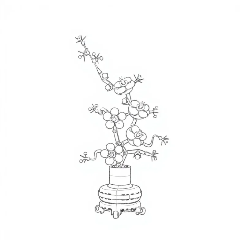 

2025 Новый гордый сливовый строительный блок, модель сборки, технология, серия строительных блоков, игрушки для детей и взрослых, рождественские подарки