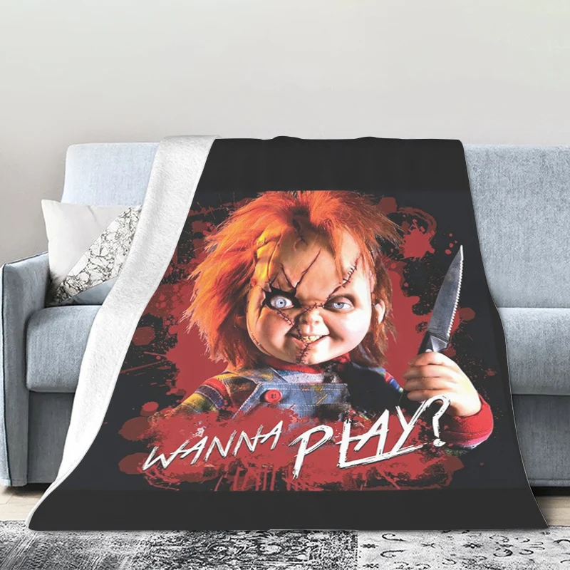 

Sofa Blankets for Winter Chucky Decorative Sofa Blanket Microfiber Bedding King Size Warm Knee Bed Fleece Fluffy Soft Blankets