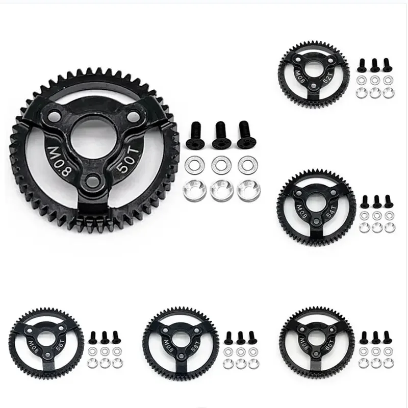 

Hardened Steel 0.8M 32P Spur Gear 50T 52T 56T 60T for Slash 2WD VXL Bandit Rustler Stampede Drag Slash Upgrade Parts