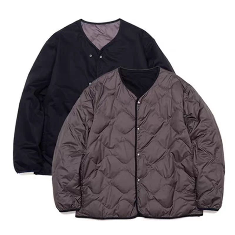 ناناميكا عكسها أسفل سترة اليابانية مزدوجة الوجهين الداخلية تانك سترة 21AW للرجال والنساء جديد