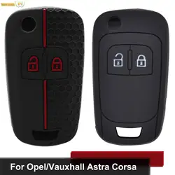 Silicone Key Cover Car Key Case For Opel Vauxhall Insignia Astra J Zafira Corsa D E Mokka A Meriva Karl Cascada Adam 2 Buttons