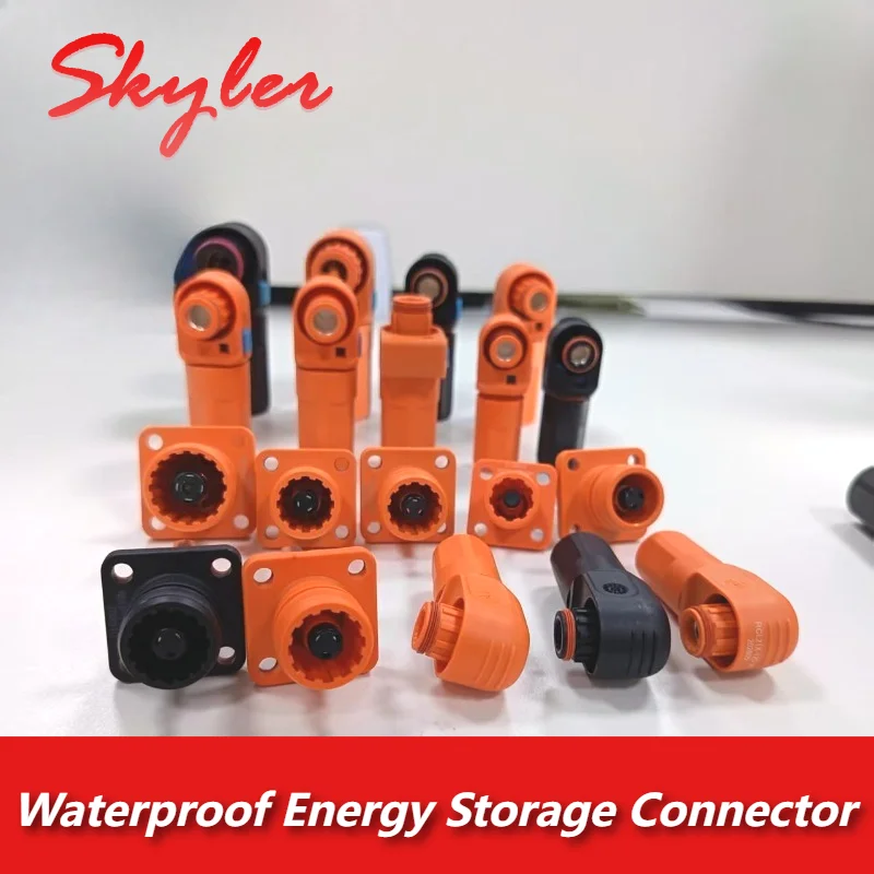 70A-200A 250A 120A Energy Storage Connector Single Core High-Current Through Wall Terminal Waterproof Lithium Battery Connectors