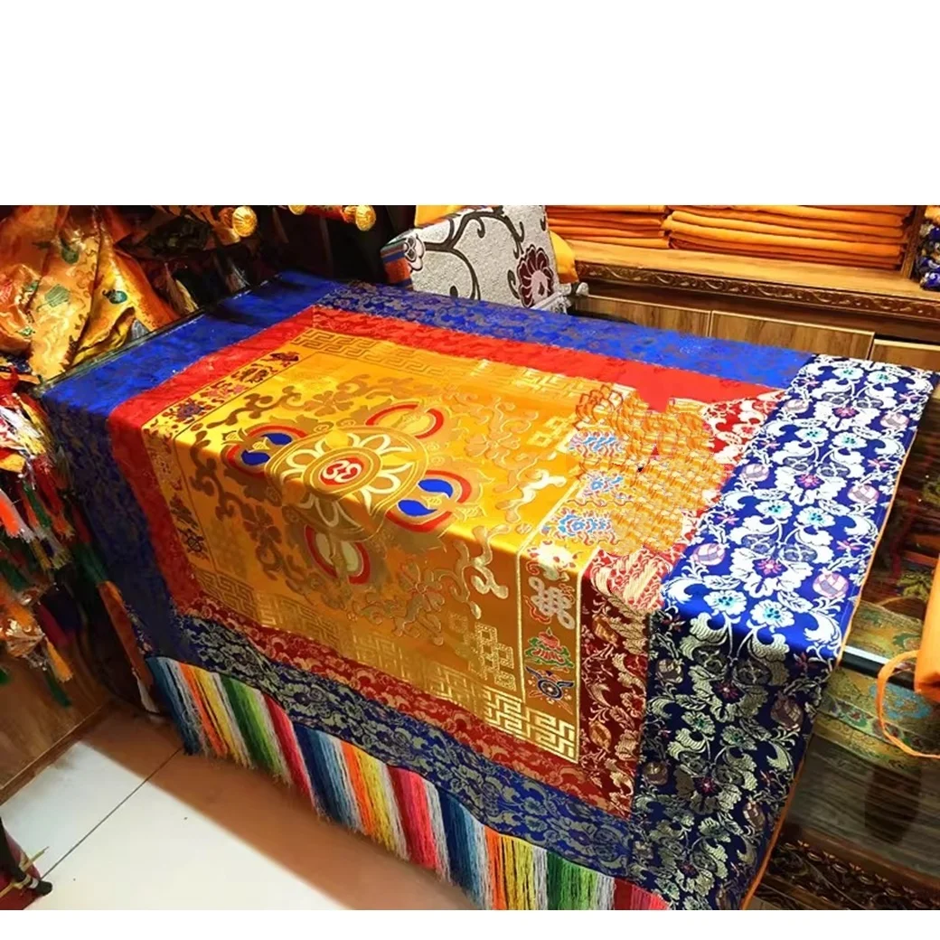 Tibetan Buddhist Temple Altar Fabric Decorative Textile for Home Decor Traditional Tibetan Design