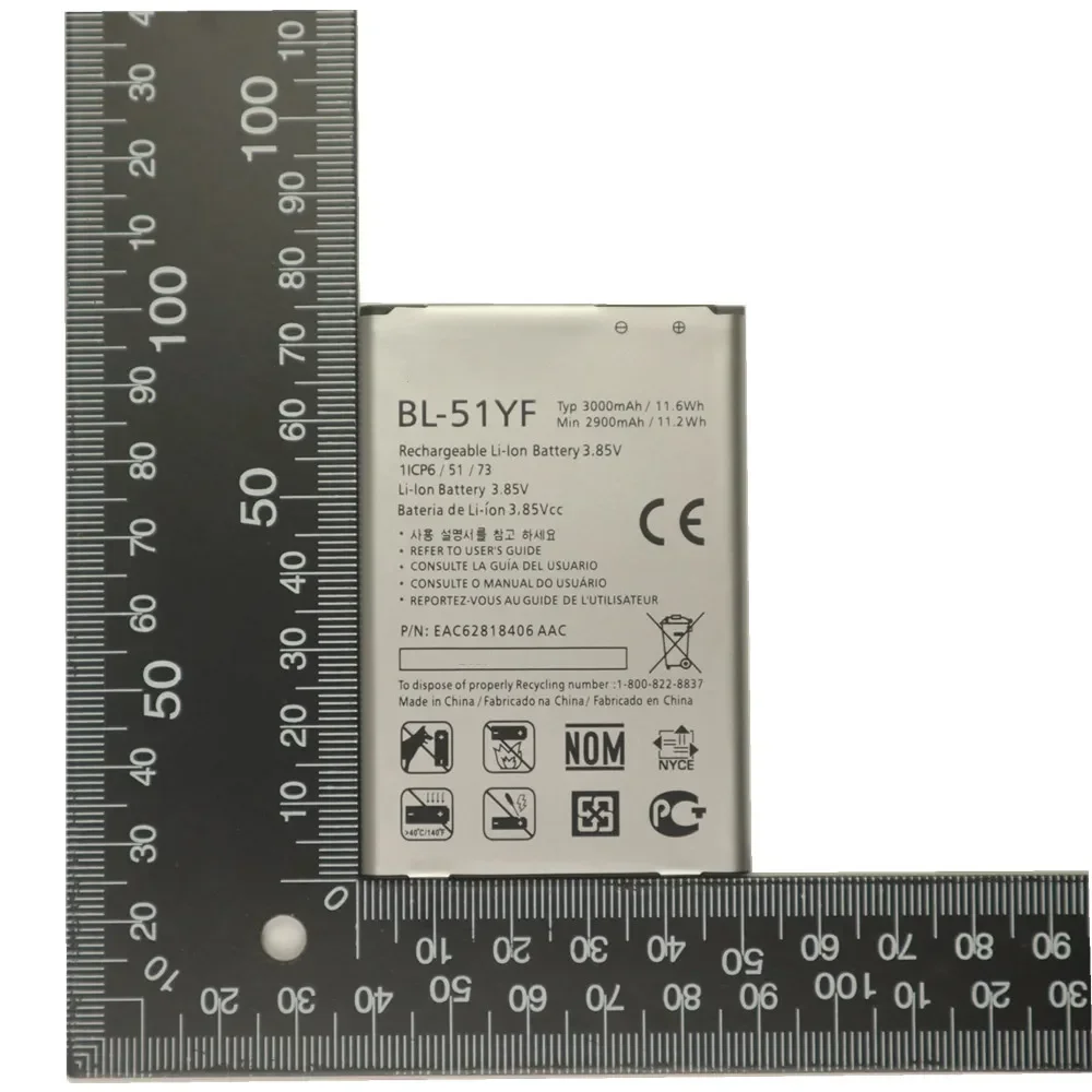 BL 51YF Battery for LG G4 BL-51YF H815 H811 H810 VS986 VS999 US991 LS991 F500 G Stylo F500 F500S F500L F500K Bateria