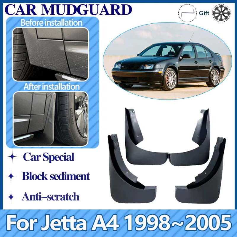 

Car Mudflaps For VW Volkswagen Jetta A4 1J 1998~2005 MK4 Fender Mudguard Anti-splash Mud Flaps Guards Fender Auto Accessories 4X