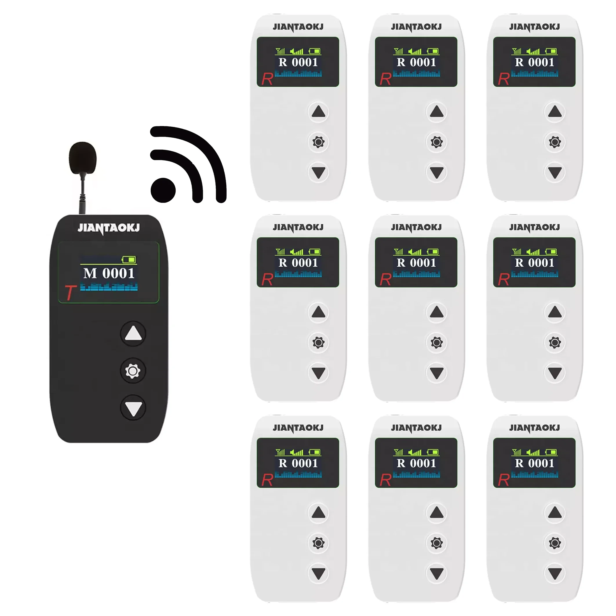 JIANTAO JT-302-MAX Fabrik Direkt Wireless Tour Guide Walkie Talkie Intercom System