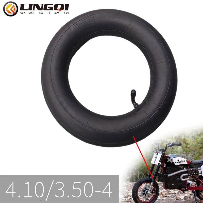 

LINGQI Pit Dirt Bike 4.10/3.50-4 Tires 4.10-4 3.50-4 Tyre Inner Tube Rubber Off-Road Motorcycle Trolley Rear Wheel Accessories