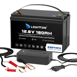 12V/12.8V 180Ah LiFePO4 battery Lithium iron phospha Built-in BMS For RV Campers Off-Road Solar Wind Trolling batteries