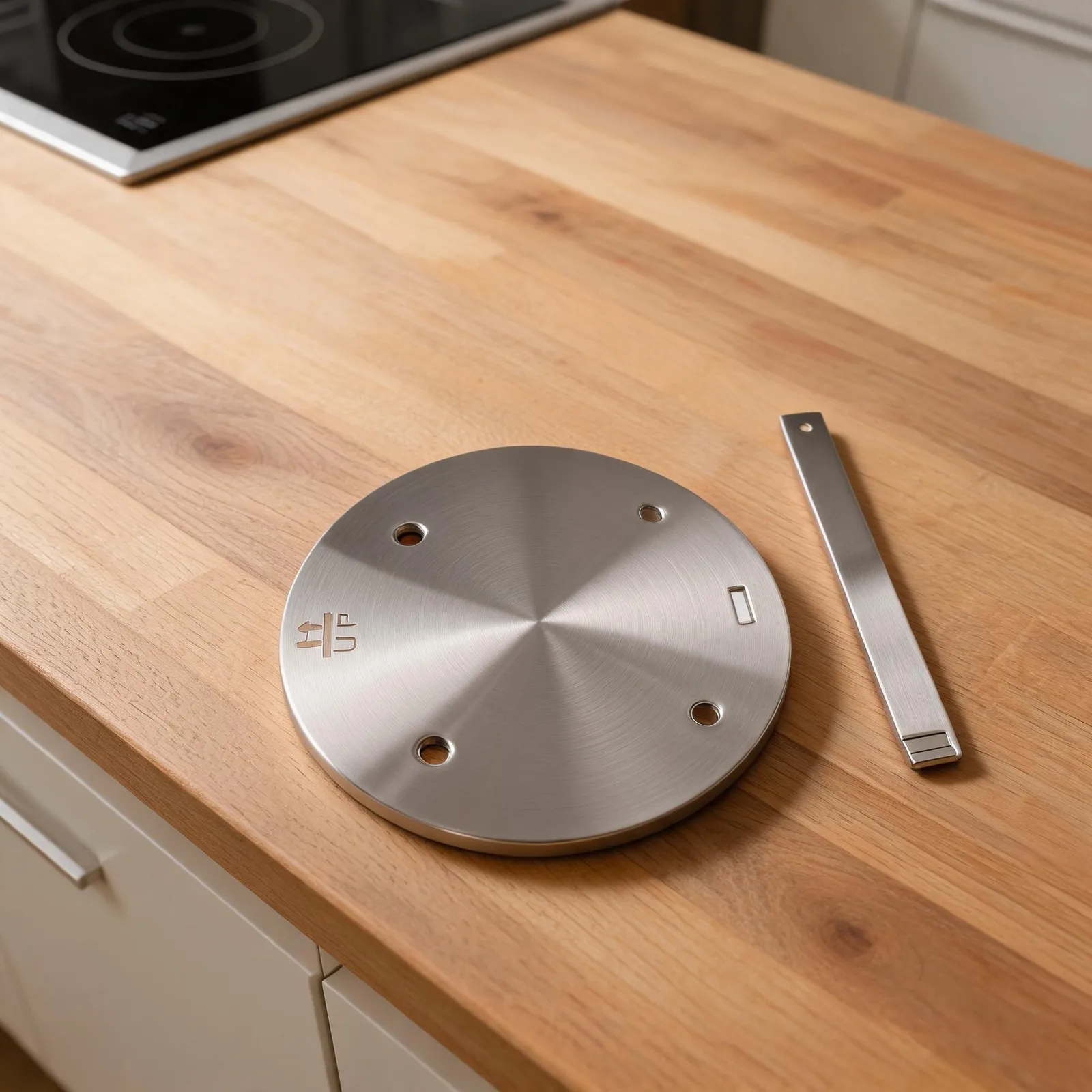 Heat Diffuser Plate Designed for Induction Cooktops Made of Stainless Steel to Effective Heat Transfer and Even Cooking