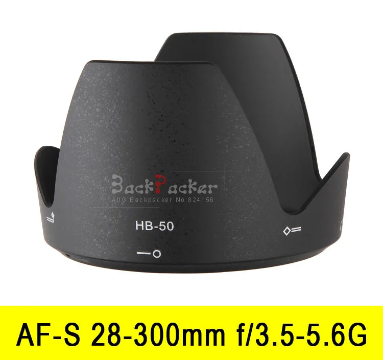 HB-50 Ống Kính Máy Hood HB-50 Phù Hợp Với Cho Nikon AF-S 28-300Mm F/3.5-5.6G ED VR 77Mm Lens