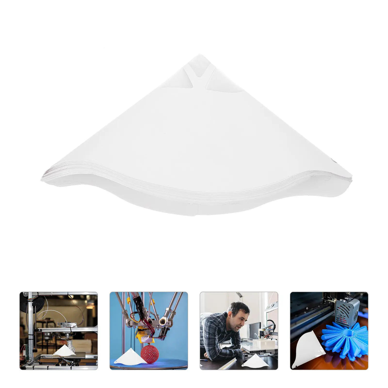 

10Pcs Disposable Paper Filter for Sla Filament Thickened Filtration Funnel for Uv Light Curing 3D Printing Filter