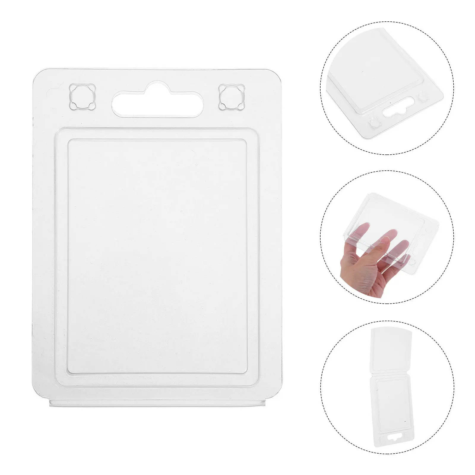 10Pcs Clear Blister Pack for Electronic Devices Transparent Plastic Protector Clamshell Case with Snug Fit Easy Open Display