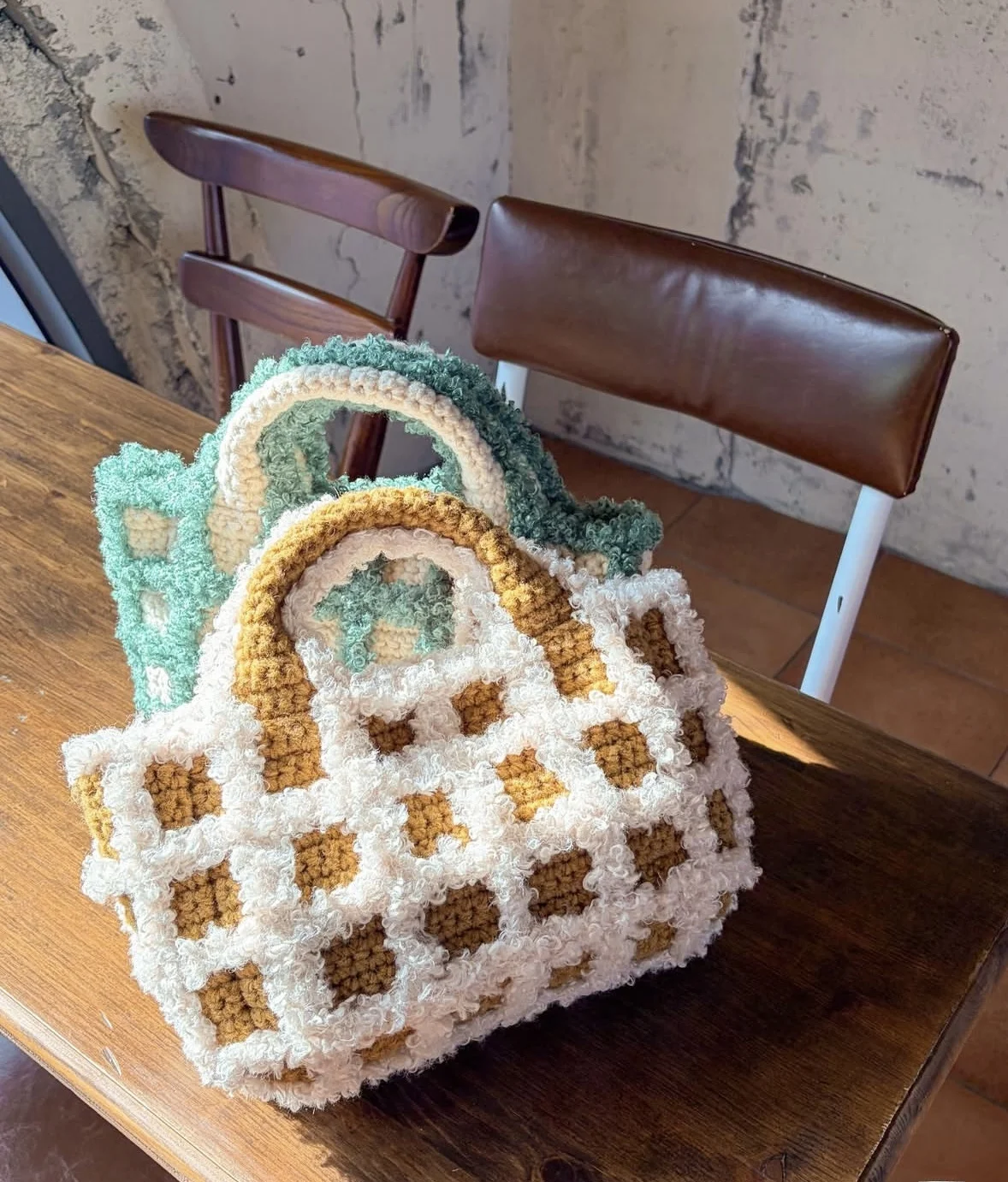 bolsa-de-almuerzo-de-ganchillo-hecha-a-mano-estilo-algodon-de-azucar-kit-de-materiales-diy-para-bolsa-bento-hilo-de-lana-fino-medio