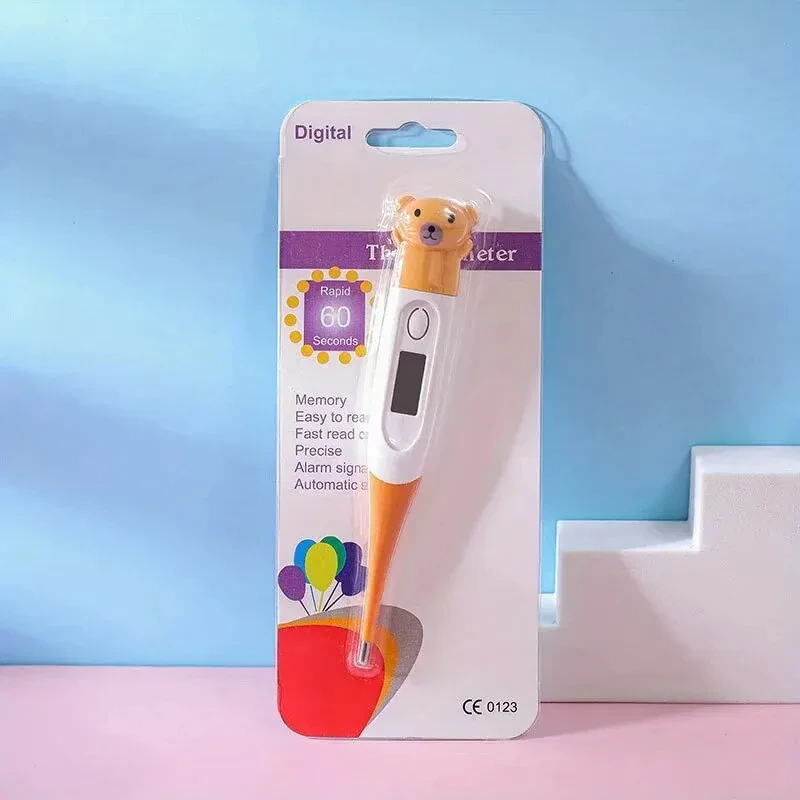 Popular Infant Temperature Detector Fast Reading Digital Thermometer Waterproof Flexible Tip Kid Health Care Supplies