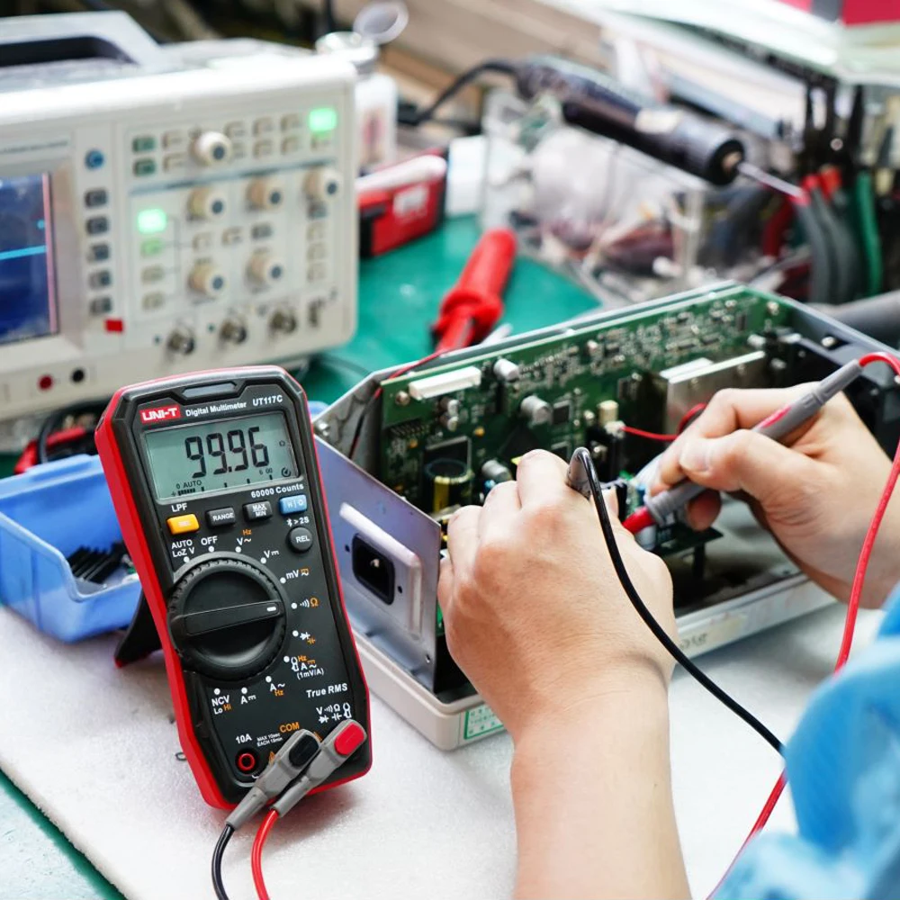 UNI-T UT117C profesjonalne multimetr cyfrowy AC DC woltomierz amperomierz elektryk Tester True RMS miernik częstotliwości wysoka precyzja