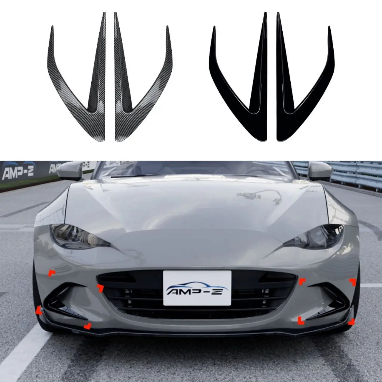 

Suitable for Mazda MX-5 Miata ND 2016+front bumper wind knife car sticker grille air vent modification