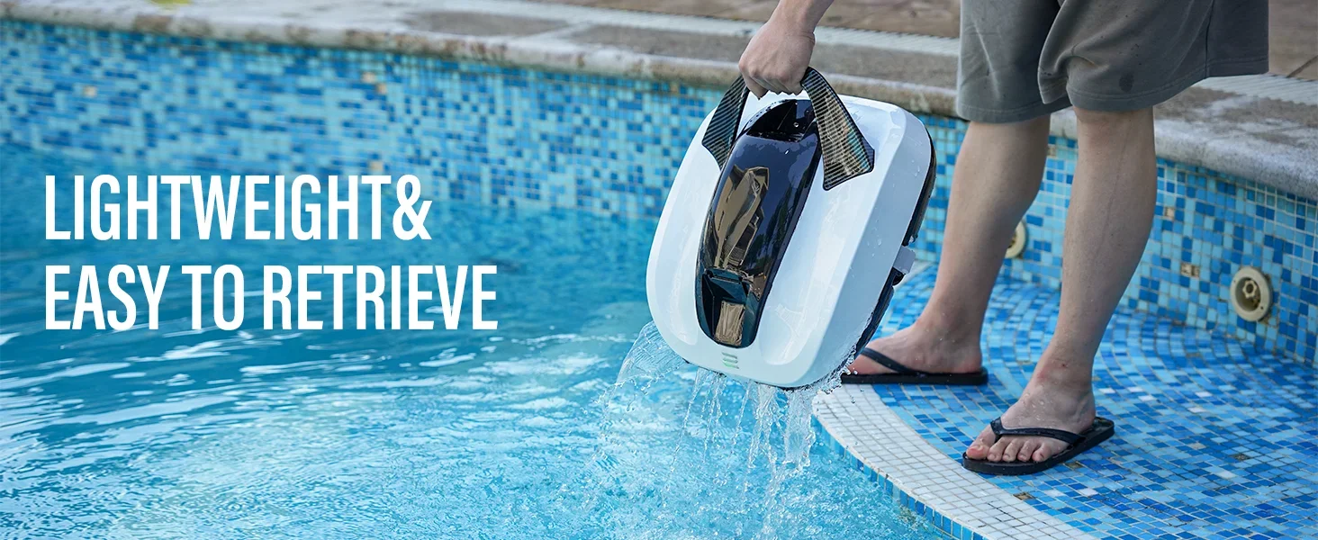 High Efficiency Automatic Pool Cleaning Robot Easy Maintenance Filter for Above Inground Pools Cover Type Robotic Pool Cleaner