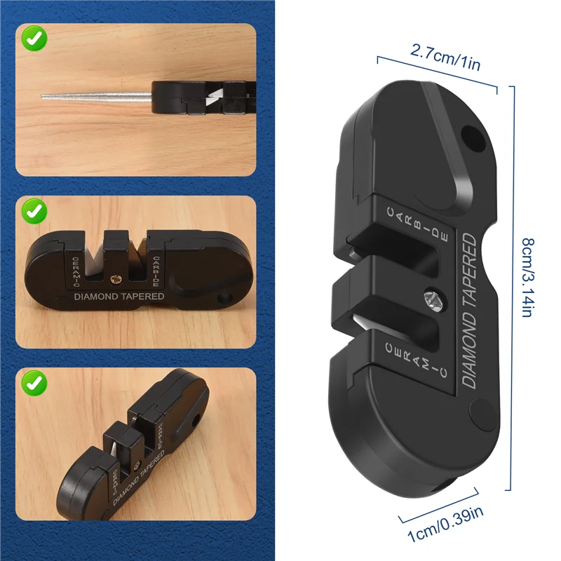 A11I Rautan Multifungsi Pisau Mini Portabel, Rautan Alat Mini EDC Luar Ruangan Baja