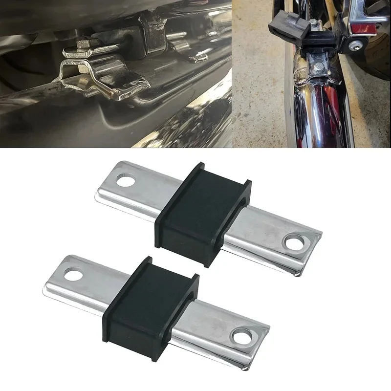 For Harley Touring Road King Electra Glide Street Glide CVO, Exhaust Muffler Mount Bracket Insulator Bushing Saddlebar Support