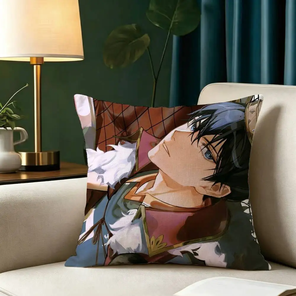 Haikyuu Kageyama Tobio Pillow Case Square Double-Sided Sofa Cushion Cover Bedroom Bedside Pillow