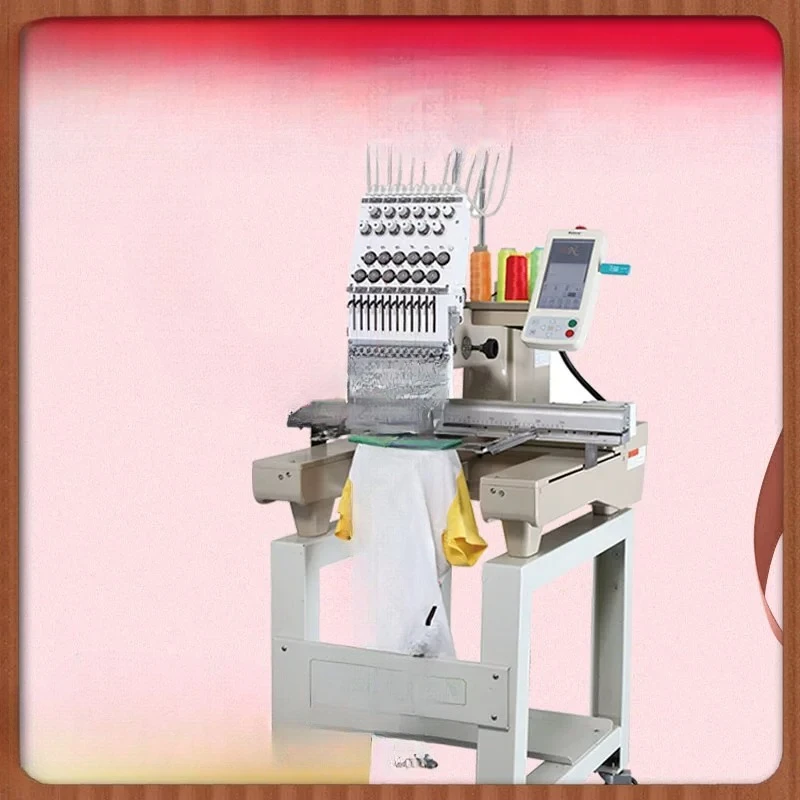 Automatic single-head multi-head computerized embroidery machine, flat embroidery hat embroidery for garment embroidery