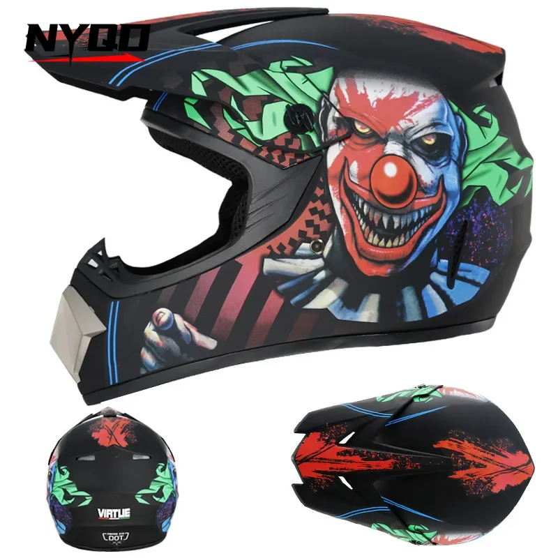 Cross-Border Supply Motorcycle Helmet One-Piece Export Electric Vehicle Mountain Bicycle Downhill Helmet Beach Car Outdoor