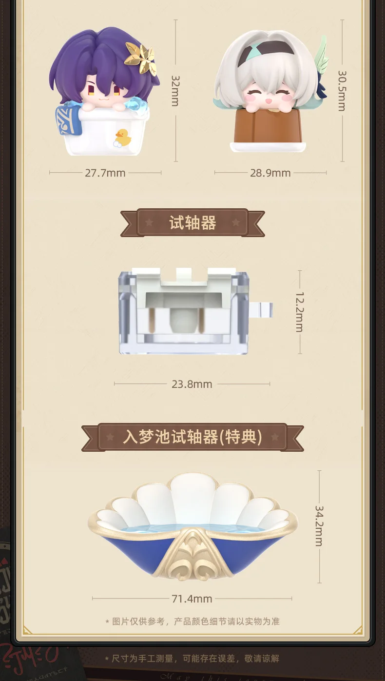 MiHoYo Honkai: Star Rail Keycap Aventurine Argenti 7 Marca Firefly Veritas Ratio Raiden Bosenmori Mei