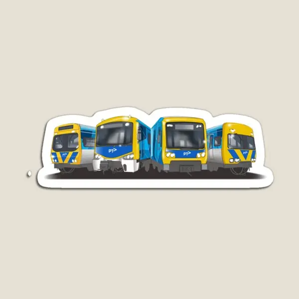 Melbourne Metro Trains Fleet Comeng S  Magnet for Fridge Organizer Cute Stickers Magnetic Toy Children Baby Home Holder  Kids