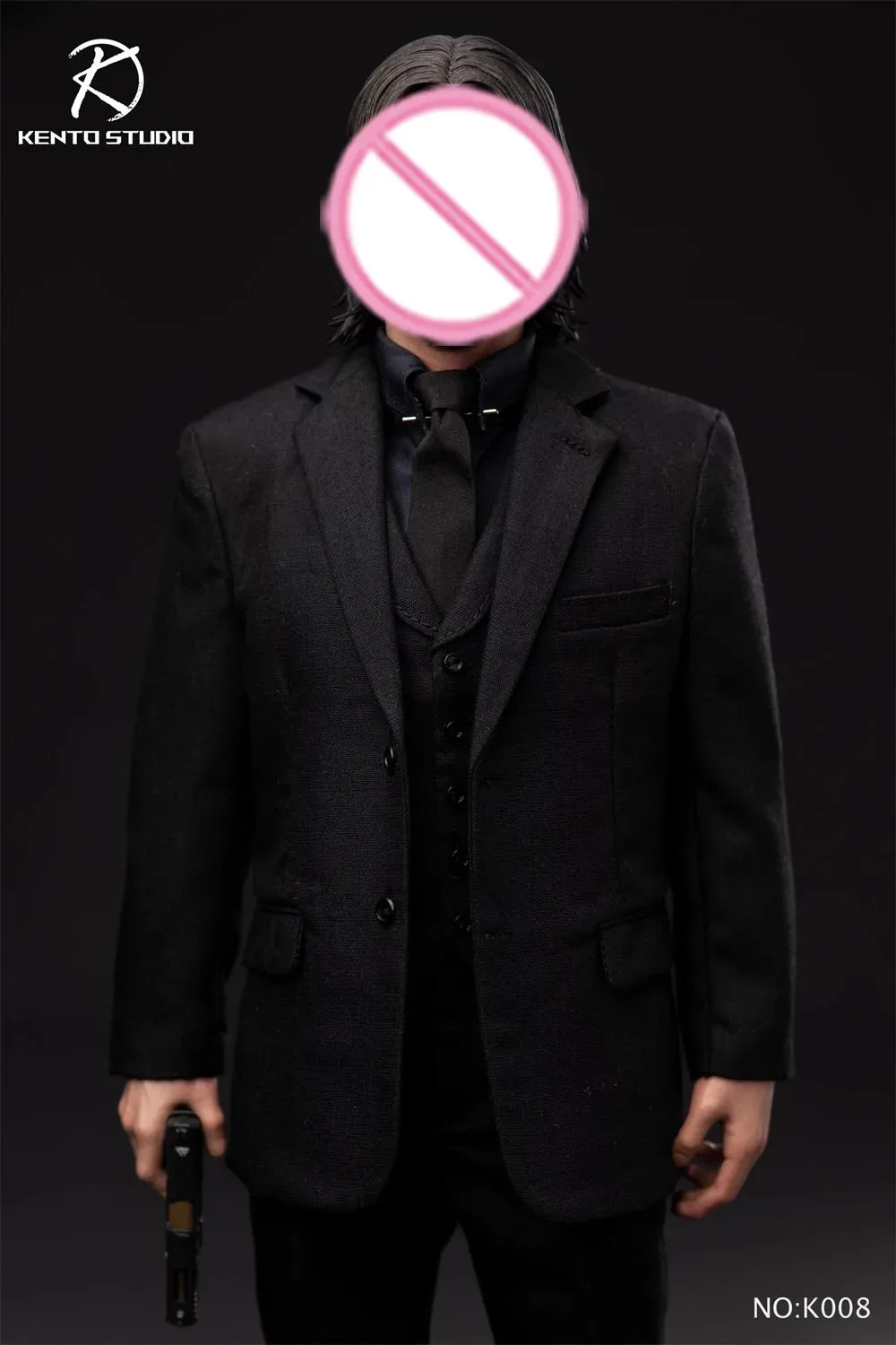 Kento Studio K008 K009 1/6, chaleco negro de soldado, conjunto de cuerpo, modelo de ropa, accesorios de juguete aptos para figura de acción de 12 ", disponible