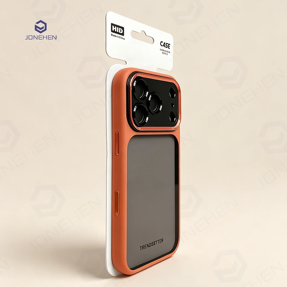 Capa Bumper Laranja Transparente para iPhone | Proteção e Estilo