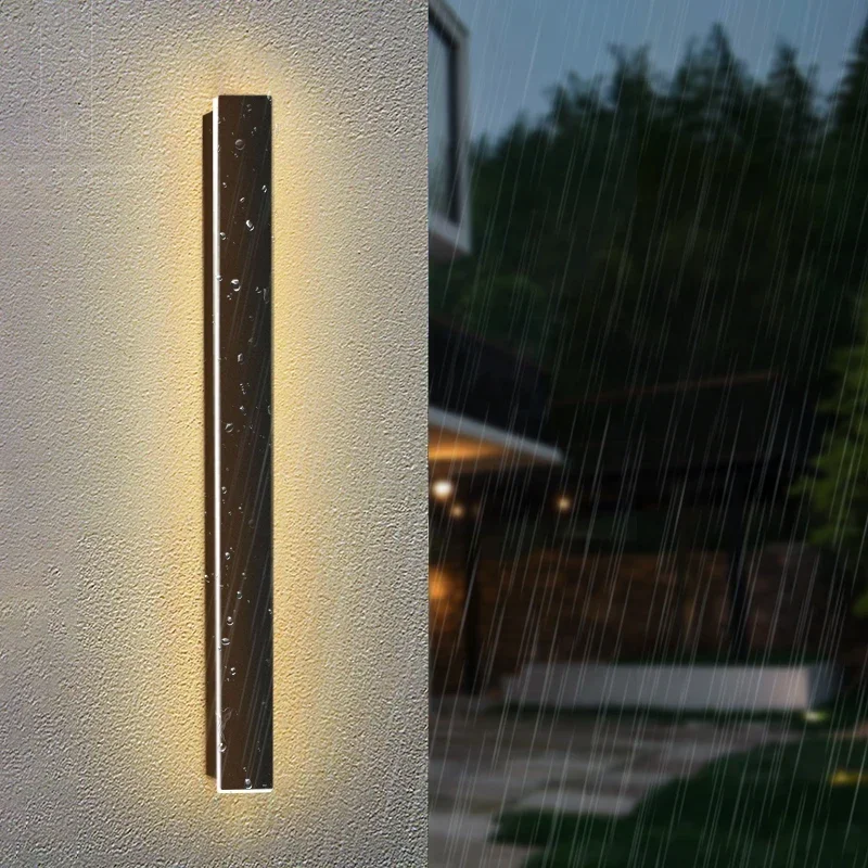 Applique Murale LED Imperméable Conforme à la Norme IP67, Éclairage d'Extérieur Simple, Idéal pour un Jardin, une Clôture, une Chambre à Coucher ou un Couloir