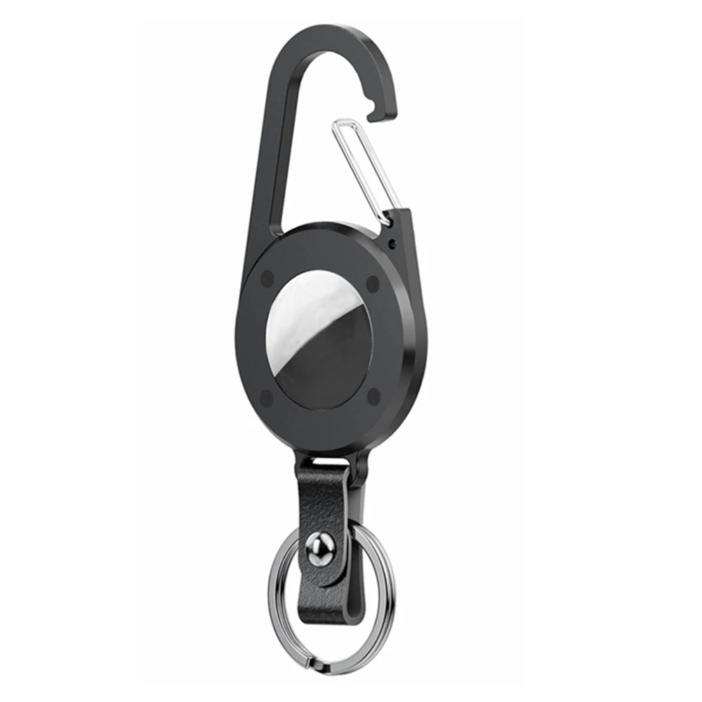 Metal AirTag Holder, Aluminum Alloy Mountain Carabiner with AirTag Case, Heavy Duty Super Hard AirTag Keychain