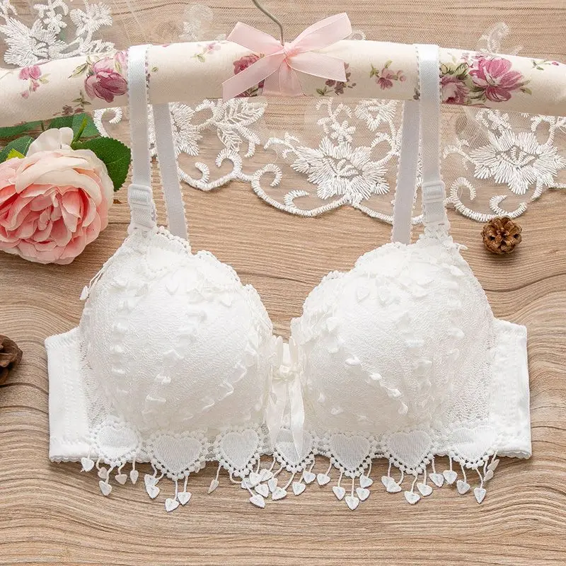 ropa interior femenina Women\'s Non-Underwire sexy  Bra for women black/white underwear girls lingeries lace beautiful active bra