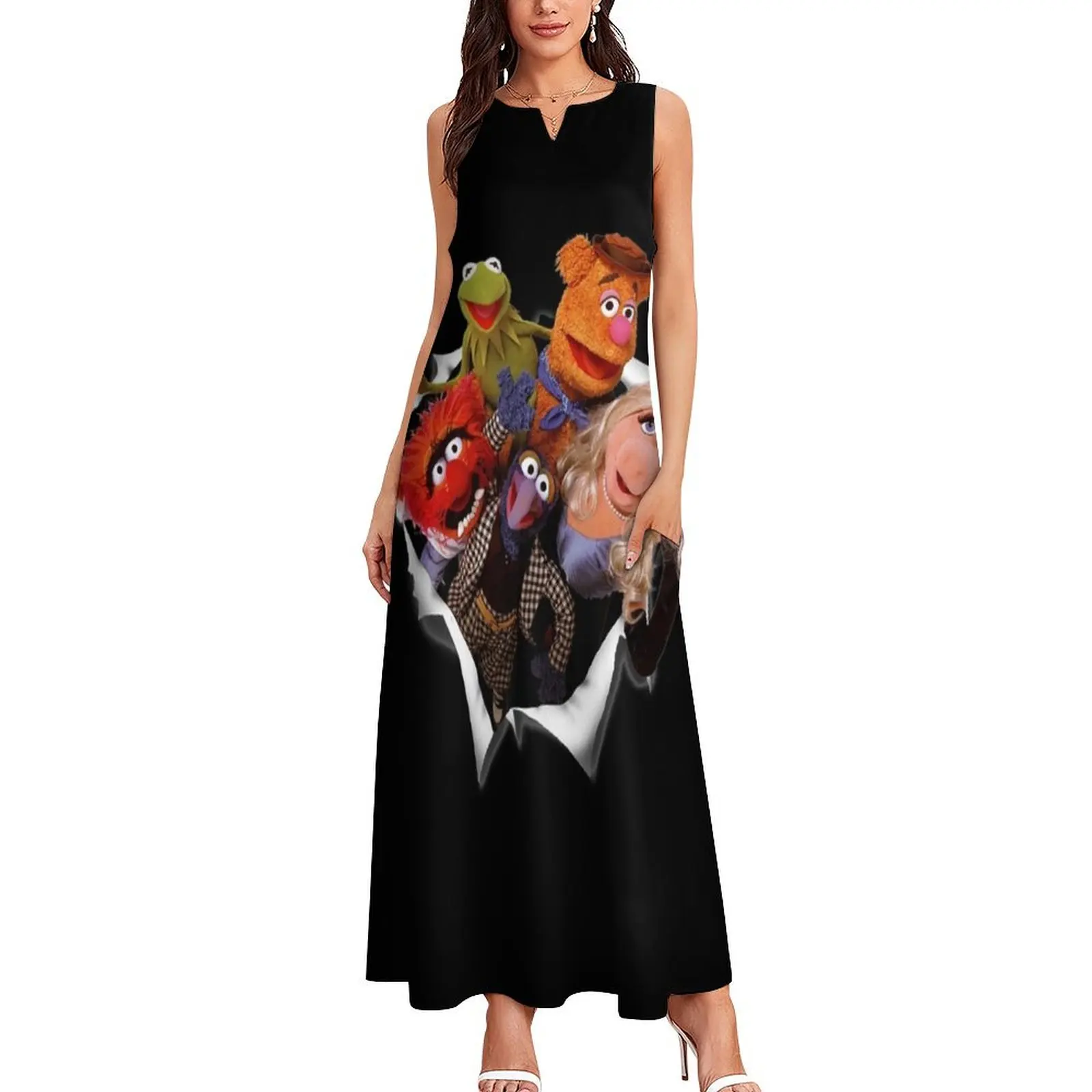 The Muppets Group Shot Breakthrough Long Dress Dance dresses party dress women elegant luxury summer dresses womens 2025