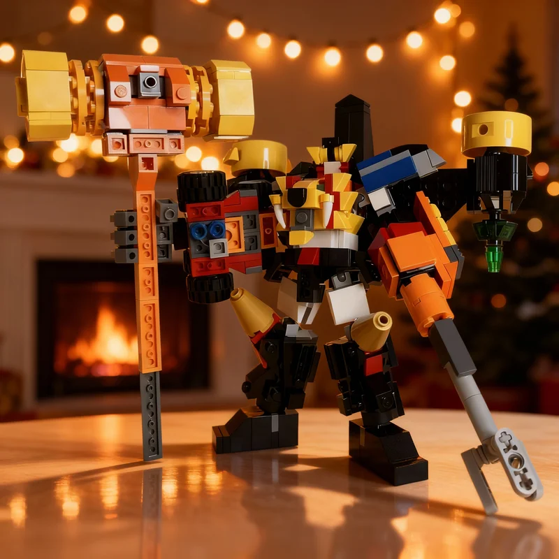 ตัวต่อ MOC SF สตาร์ กาโอไกการ์ โกลด์ไอออน แฮมเมอร์ 318 ชิ้น ของเล่นแบบประกอบ บล็อกตัวต่อ ของขวัญคริสต์มาส งานสร้างสรรค์ DIY ไอเดียสร้างสรรค์