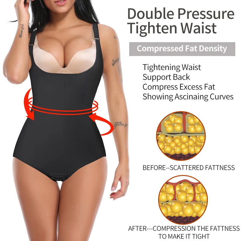 Underbust Bodysuit Shapewear Women Push Up Breast Slim Waist Trainer Tummy Control Body Shaper